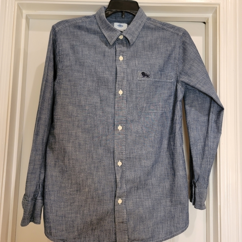 Boys Old Navy Long Sleeve Denim Shirt